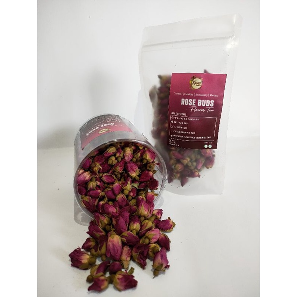MAWAR Organic Rose Bud Flower Tea Rose Bud Tea Rose Bud 10gram/50gram