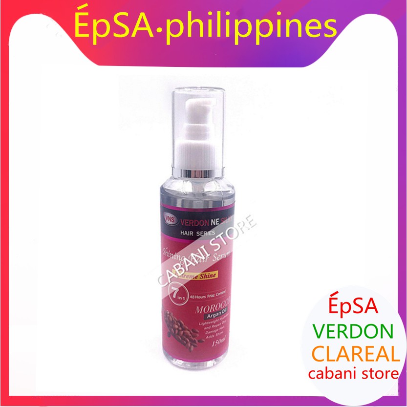 Your hair defines your beauty, your style, and your personality too. Verdon Hair Serum 150ml 7in1 Morocco Argan Oil 5010 Shopee Philippines