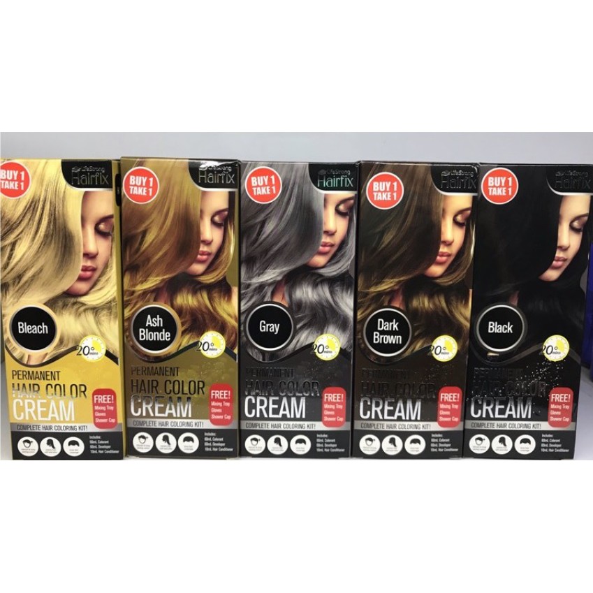 HAIRFIX Permanent Hair Color Cream Kit BUY 1 TAKE 1 120ml Shopee