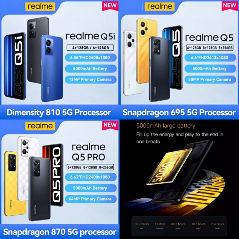 Realme Q5 / Pro / Q5i 5G Smartphone No COD Shopee Philippines