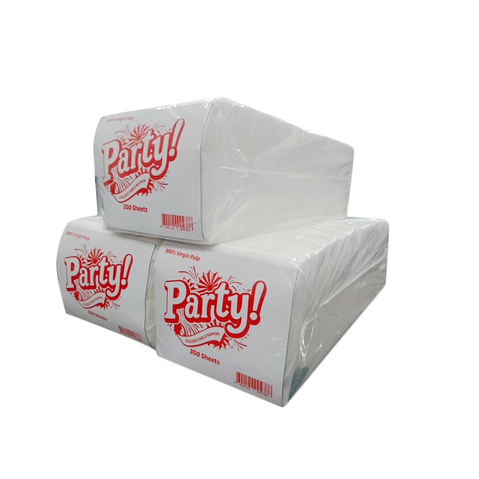 Party Quarter Folded Table Napkin x 1 Pack Event Tissue Paper Table