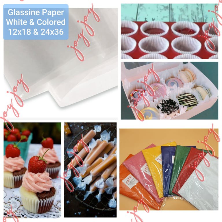 Glassine Paper 100 pcs Plain & Colored 12"x18" & 24"x36" Shopee