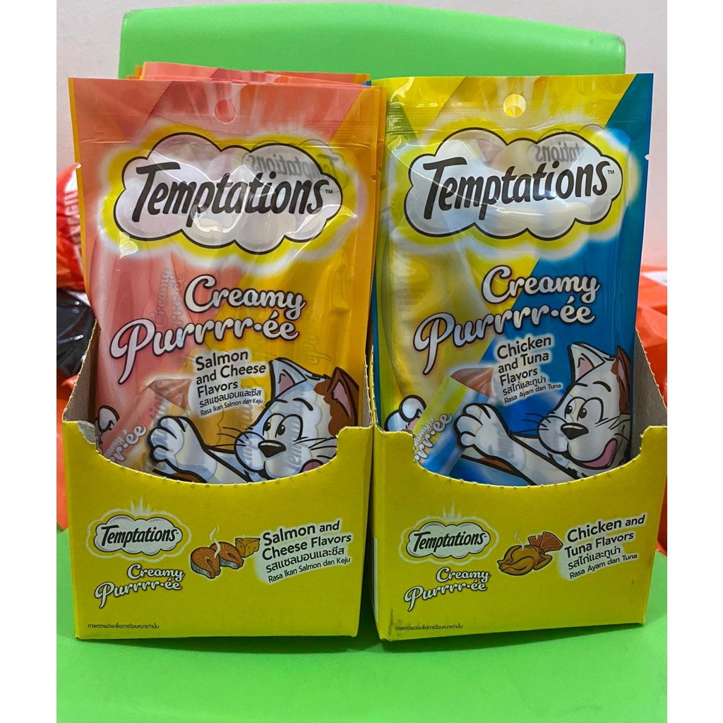 Temptation Creamy purrrre Lickable Cat Treats 12g Shopee Philippines