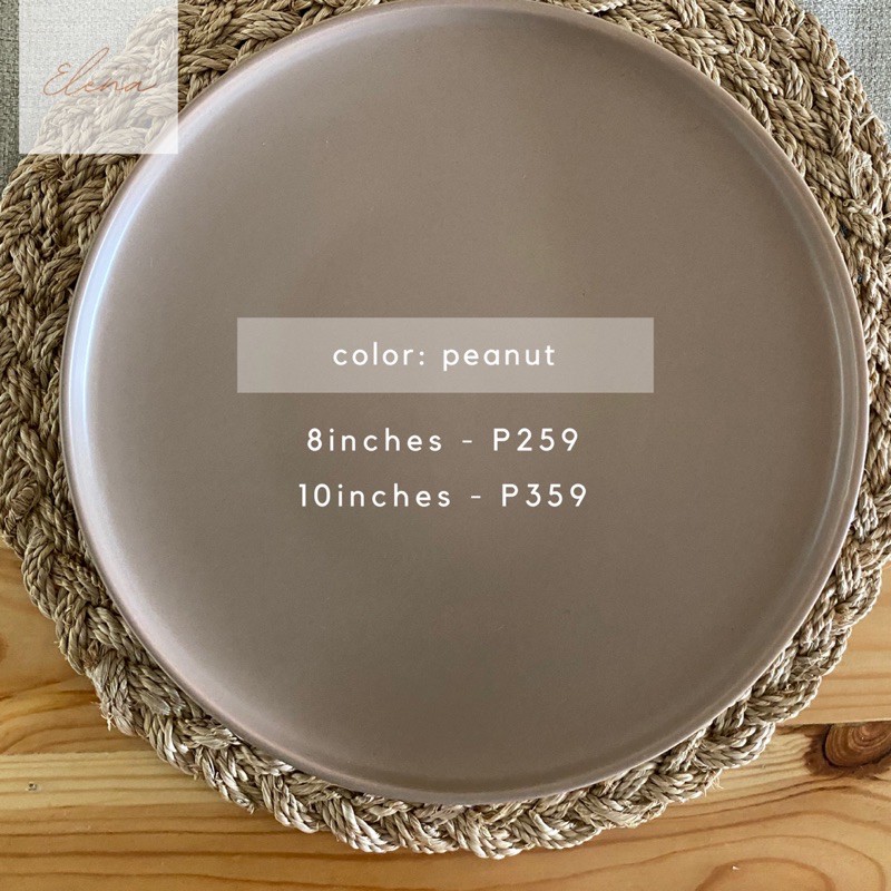 Nordic Ceramic Matte Plates on hand Shopee Philippines