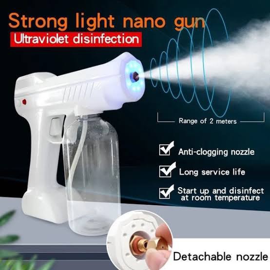 Electronic Nano Disinfectant Handhold Sanitizer Spray Machine Mist Gun