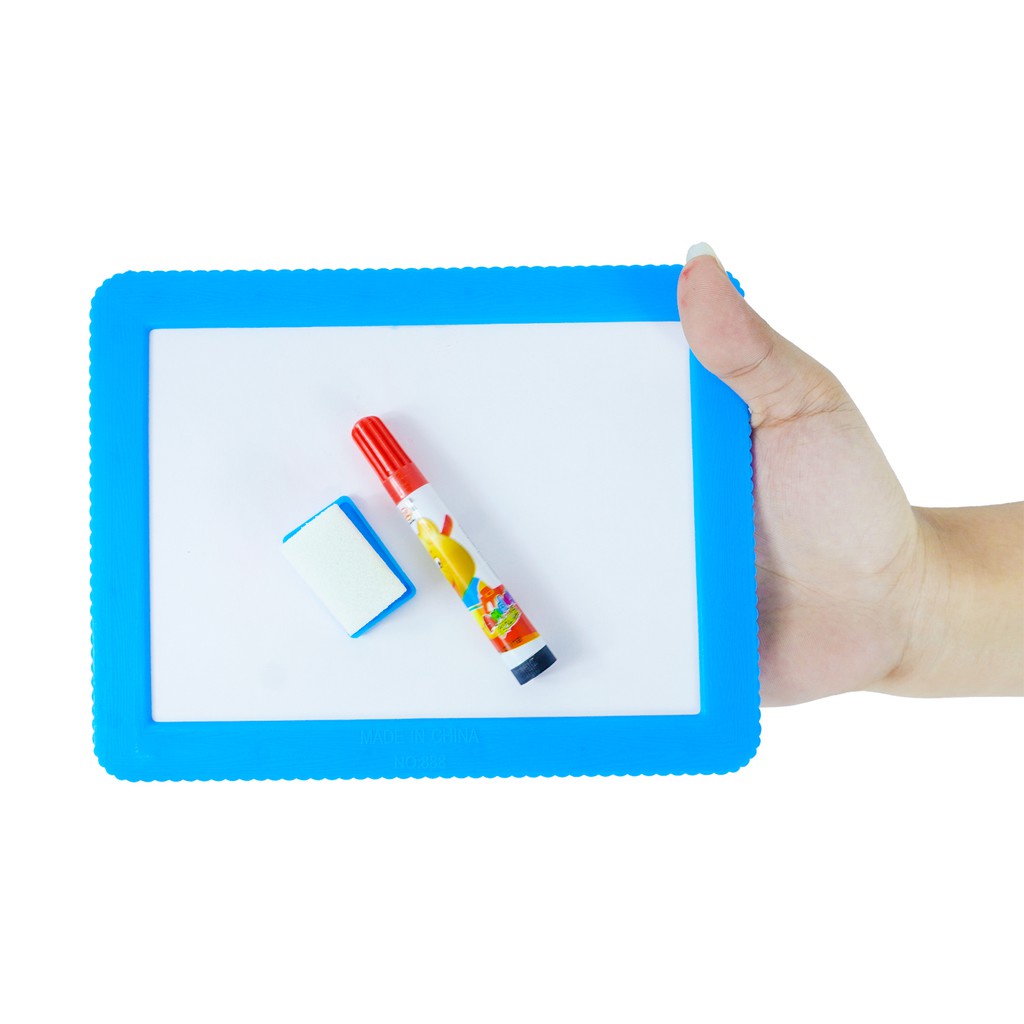 Cozy Kids Mini Random Color Whiteboard with Pen and Eraser White Board