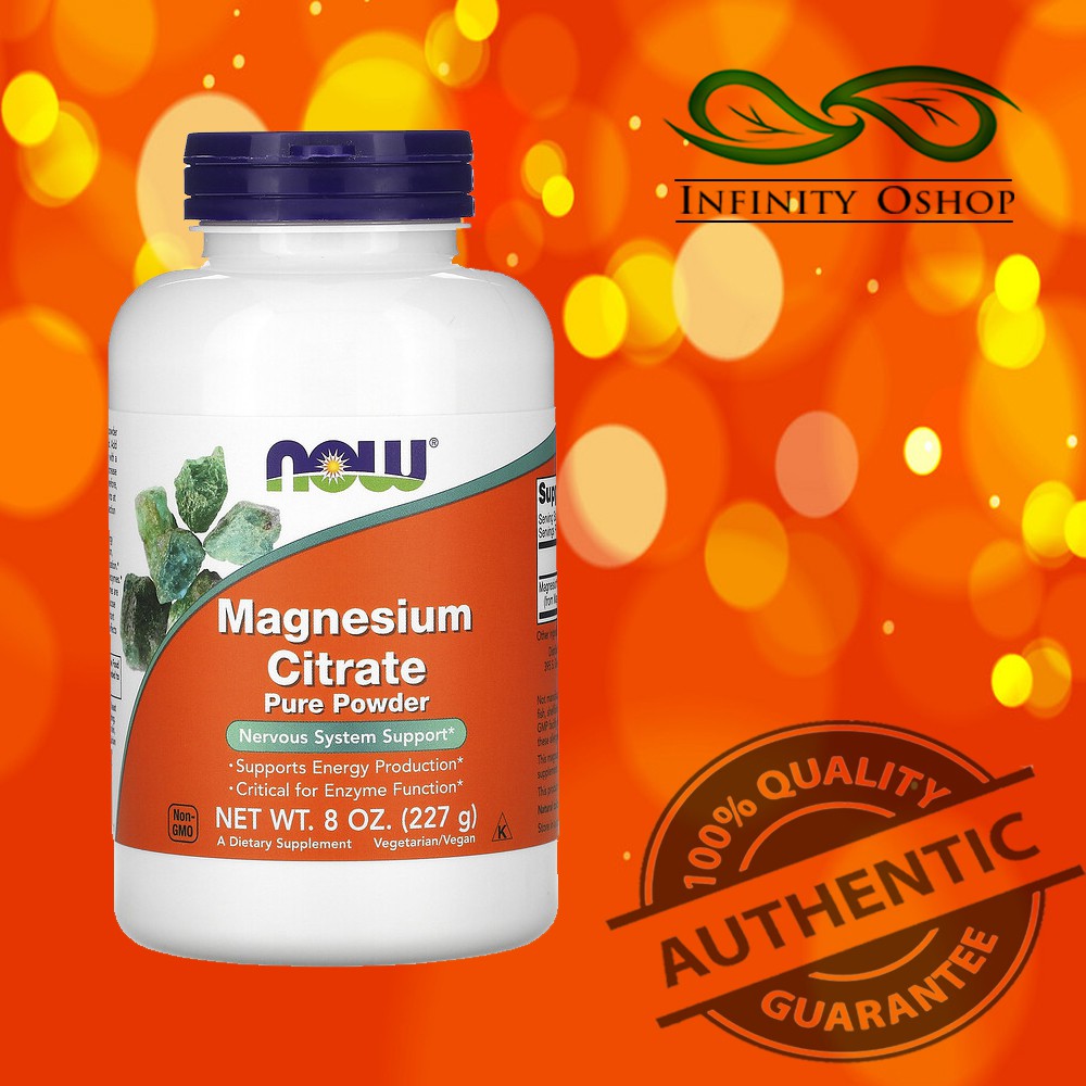 Now Foods, Magnesium Citrate Pure Powder, 8 oz (227 g) Shopee Philippines