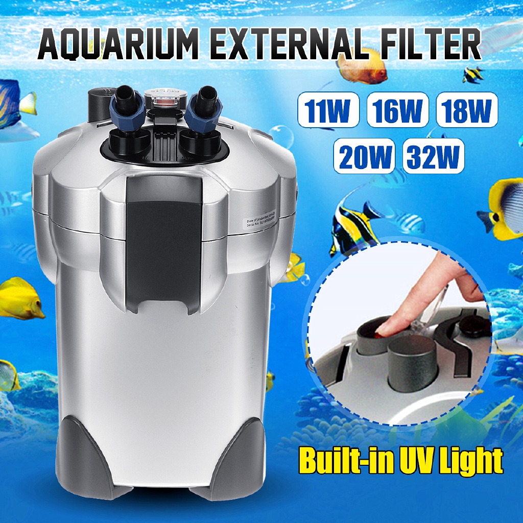 Aquarium Filter Purifier Sterilizer UV Lamp Light Fish Tank Water Pump