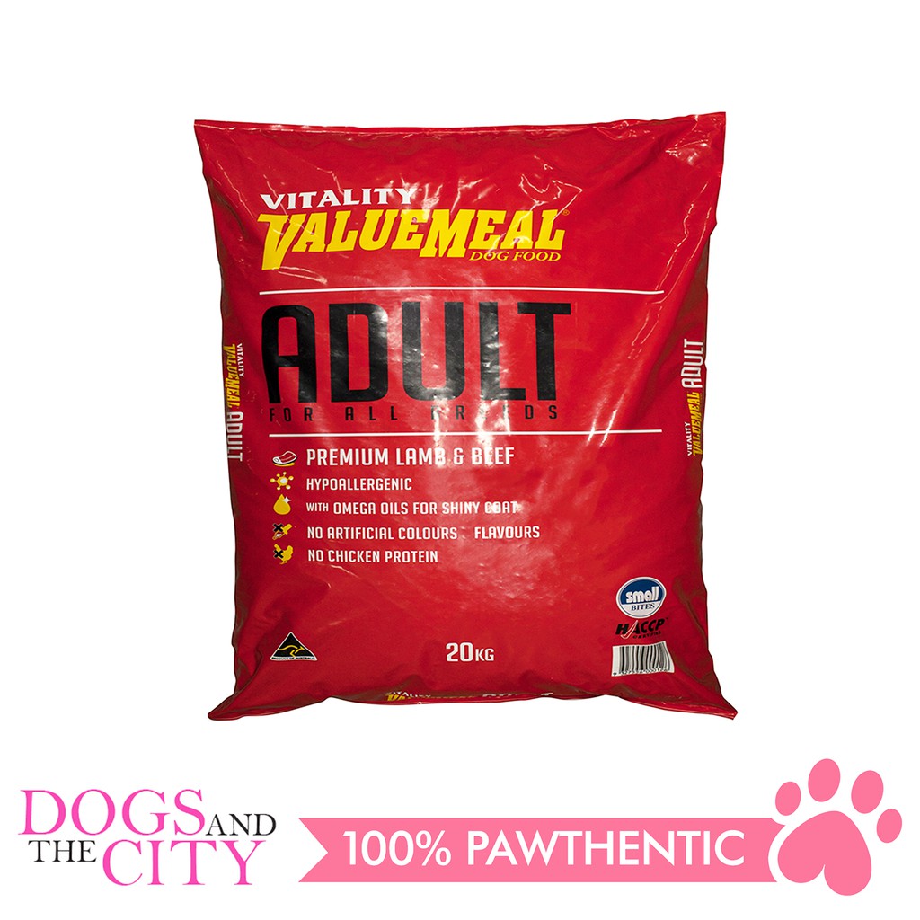 Vitality Value Meal Adult Dog Food 20kg Shopee Philippines