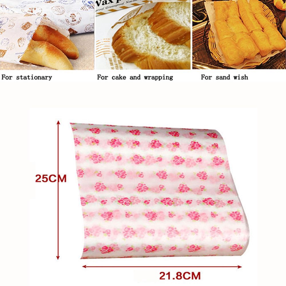 P1 50PCS/Set Kitchen Bakeware Packaging Baking Sheet Greaseproof Wax