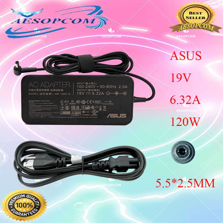 ORIG type laptop charger adapter for asus 19v 6.32a 120w n550 n750 n53s