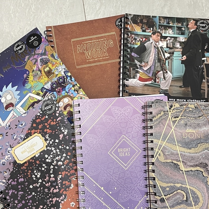 Typo A5 Campus Spiral College Notebook with Dividers Rick & Morty