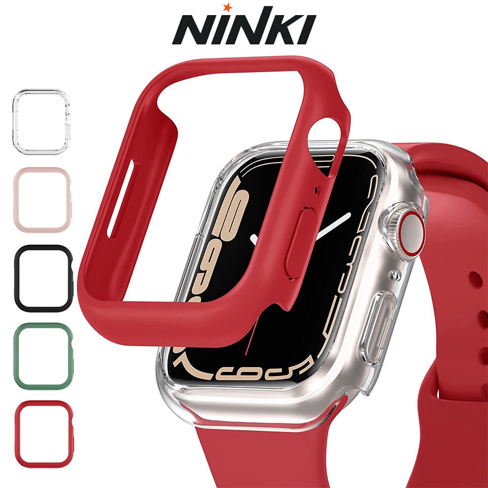 [2PACK] Ninki Clear Case for Apple Watch Series 7 41mm 45mm, Ultra