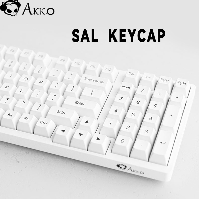 AKKO SAL profile keycap/full set/black and white/ABS material/double