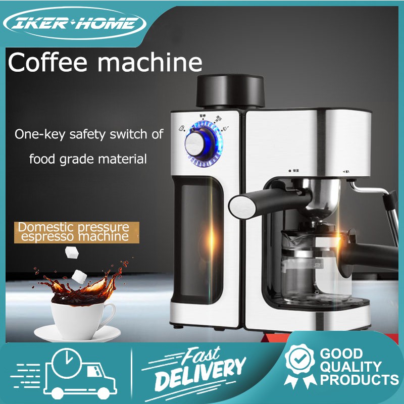 IKER Home steam milk froth coffee machines make all kinds of fancy