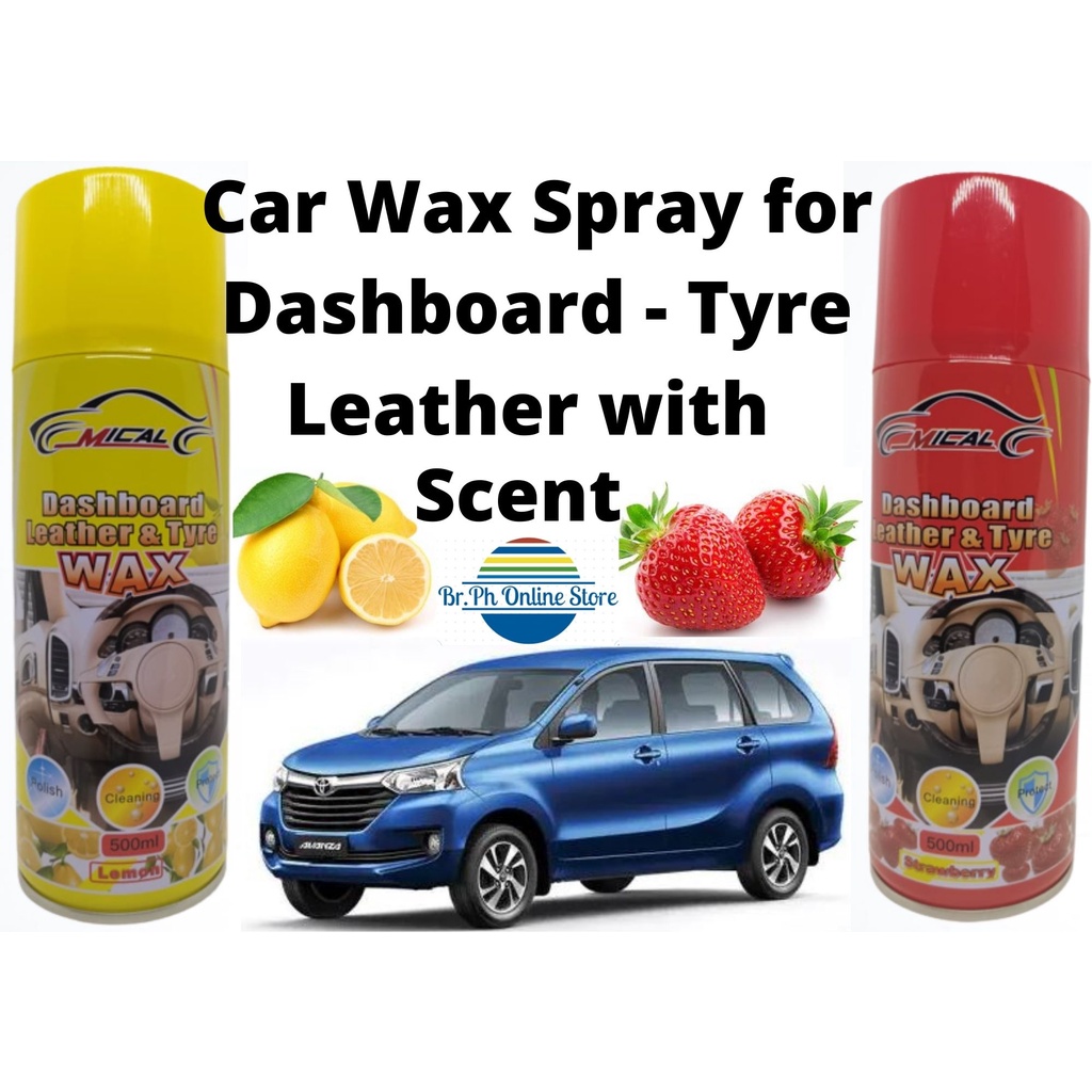 NEW 3 in 1 Premium Car Care Wax Spray Polish Dashboard Leather Tire