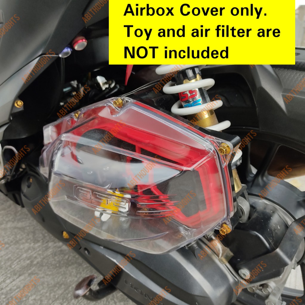 Honda Click Air Filter Box Cover Transparent Clear Smoked V1 V2 125 150