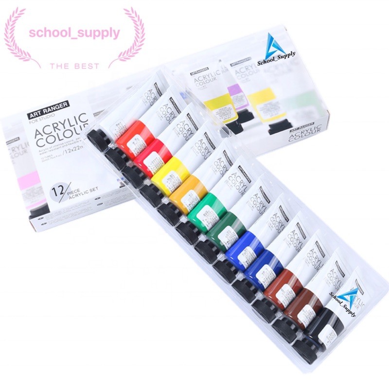 Art Rangers Acrylic Paint Set (12x22ml) Shopee Philippines