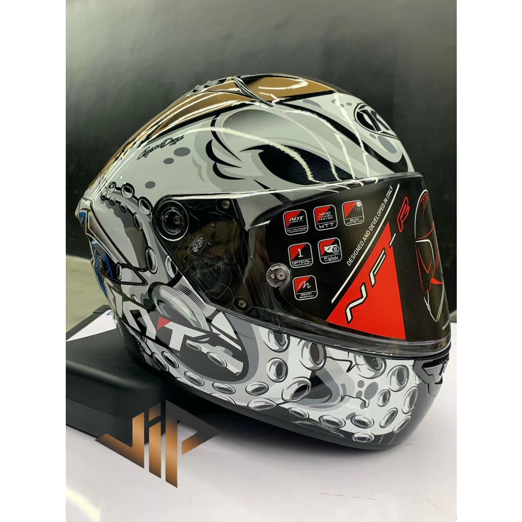 KYT NFR HELMET BUNDLE SET MOTUL 1L + KOBY DISINFECTANT FOAM FAVEY JONES