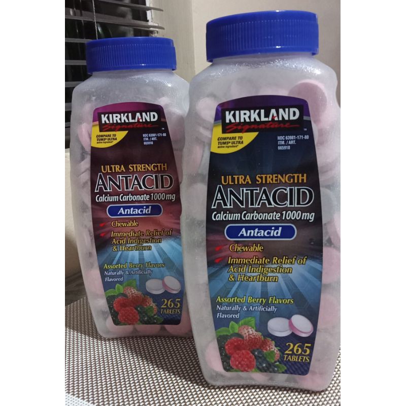 Kirkland Signature Antacid Ultra Strength Tablets Shopee Philippines