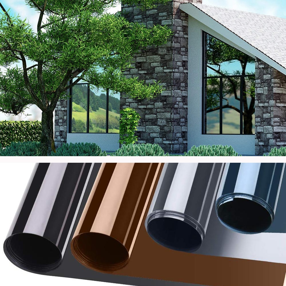 SelfAdhesive Window Tint For Home Privacy Window Mirror Film Vinyl One