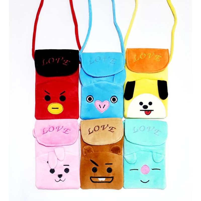 BTS,BT21 Crossbody Sling Bag Shopee Philippines