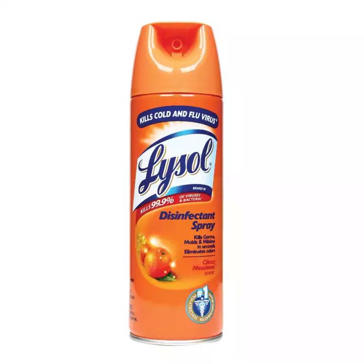 Lysol Citrus Meadows 340g Disinfectant Spray Shopee Philippines