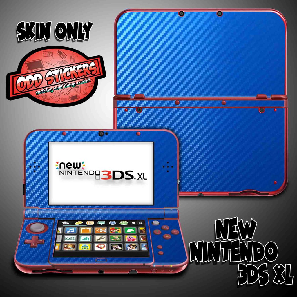 New Nintendo 3DS XL Skin Wrap Cover by Oddstickers (Carbon Fiber