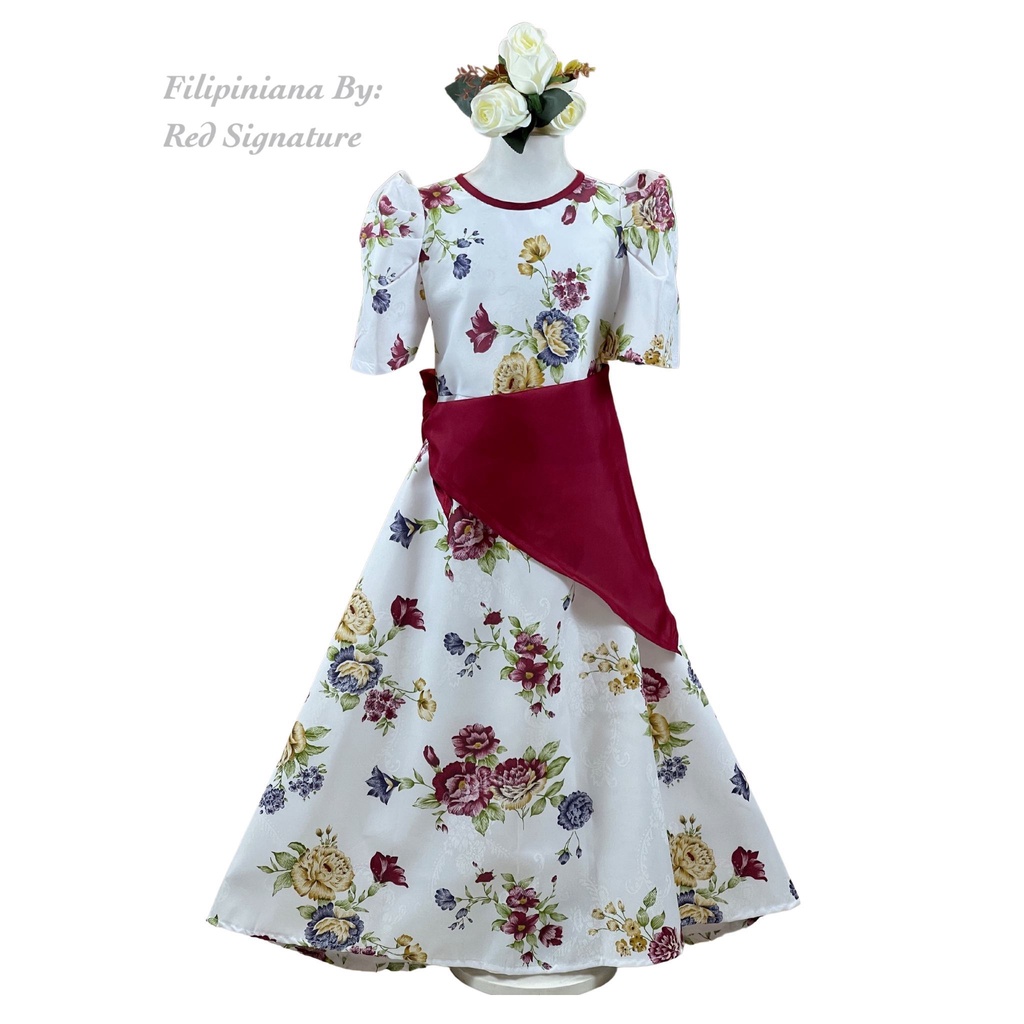 Filipiniana Costume for kids, Modern Filipiniana Costume for Kids with
