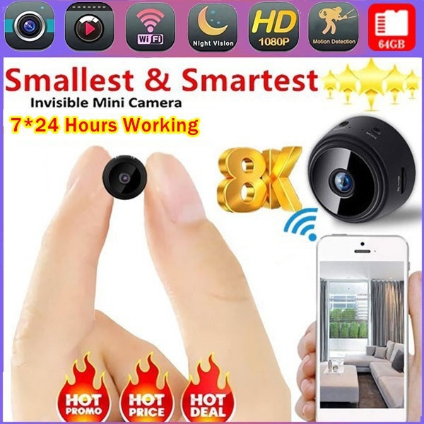Spy Camera Wireless Hidden WiFi Mini HD 1080P Portable Home Security