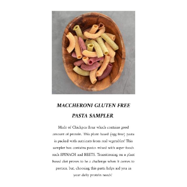Maccheroni Chickpea GlutenFree Sampler healthy pasta diabetic friendly Shopee Philippines