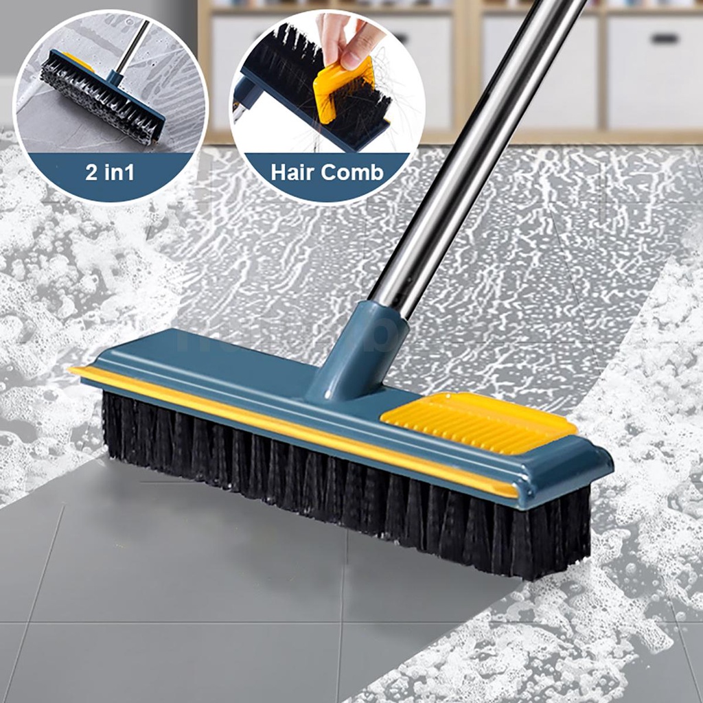 Long Handled Floor Brush Grout Scrubbing Brushes for Bathroom Tub Tile