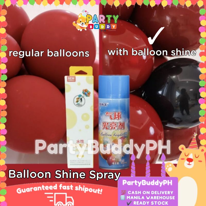 Restock! Balloon Shine Spray Shiny 450ml Delay Balloon Oxidation