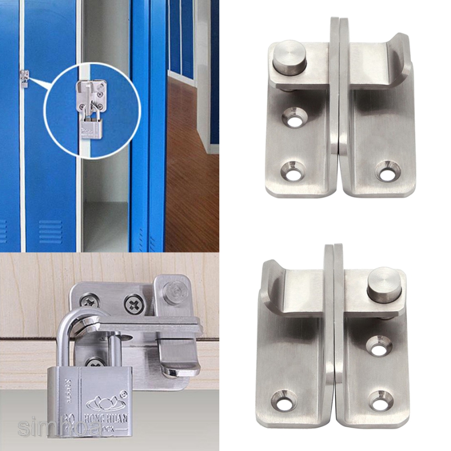 Slide Safety Gate Latches Door Lock Stainless Steel Sturdy Padlockable Bolt Latch Lock Shopee