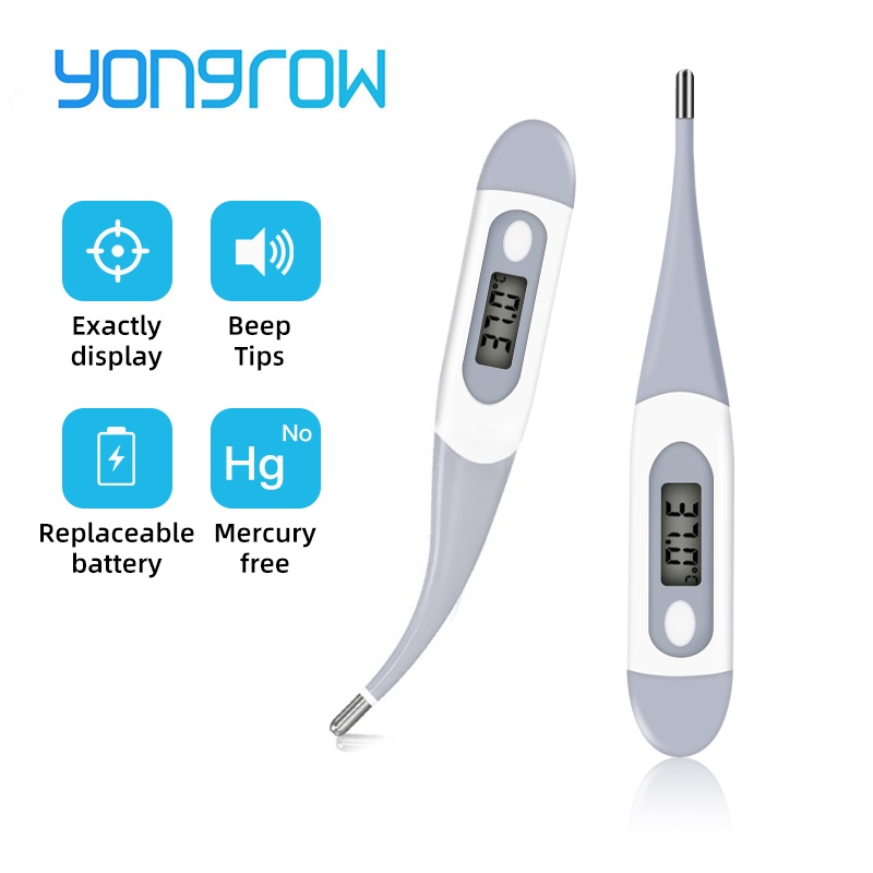 Yongrow Digital Thermometer Baby Body Temperature Electronic LCD