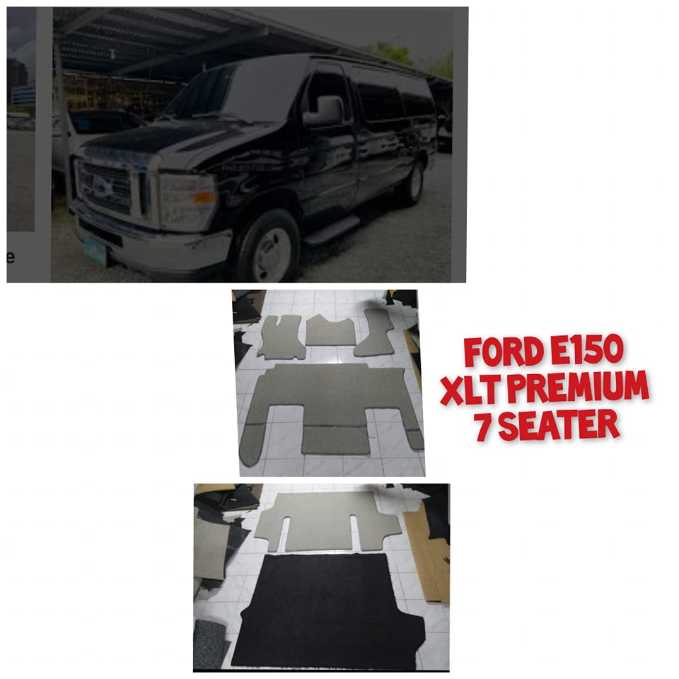 Ford E150 XLT premium 7 seater nomad rubber car mat with piping Ford