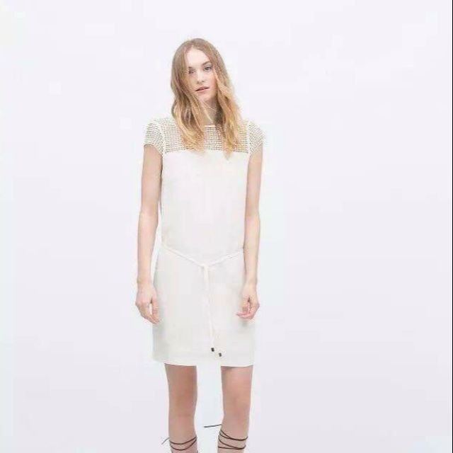 baao Fashion Casual Fashion White Dress w/belt Shopee Philippines