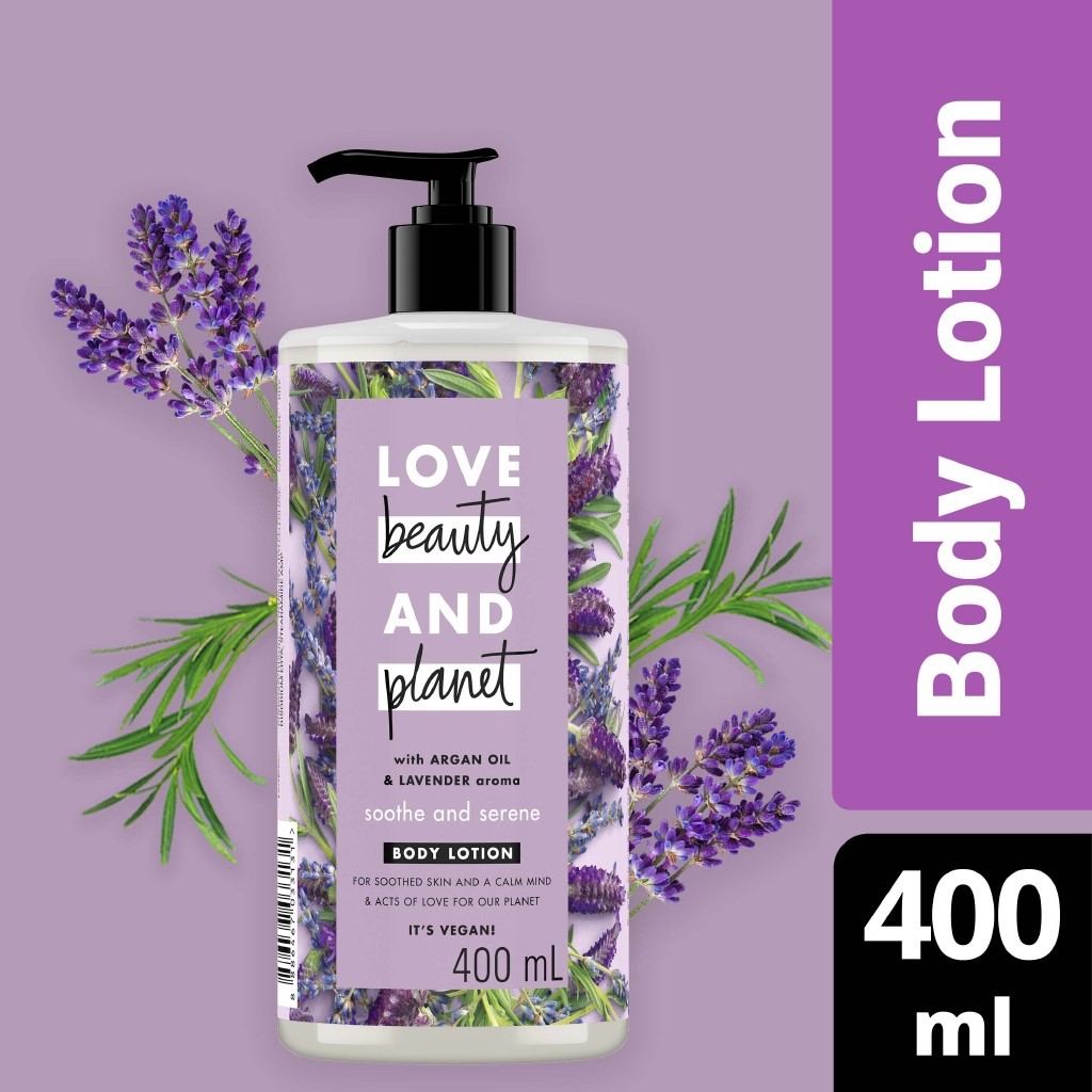 Love Beauty And Body Lotion Sooth And Serene With Argan Oil and