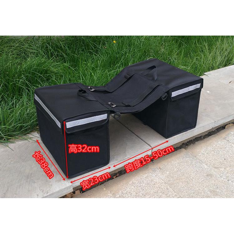 2PCS Food Delivery Bag Delivery Bag Motorcycle Thermal Insulated Bag