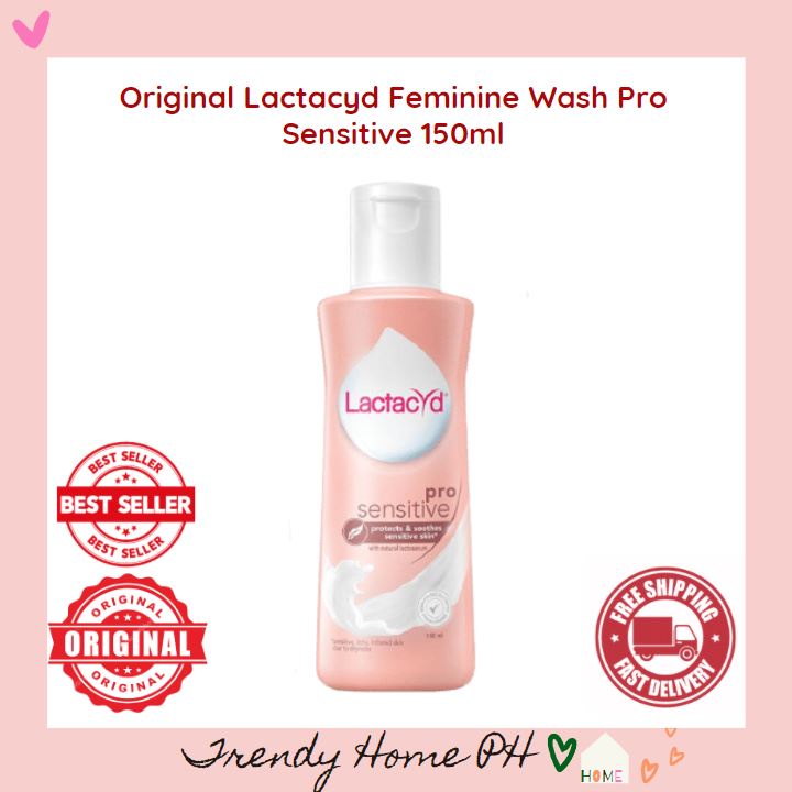 Original Lactacyd Feminine Wash Pro Sensitive 150ml Shopee Philippines