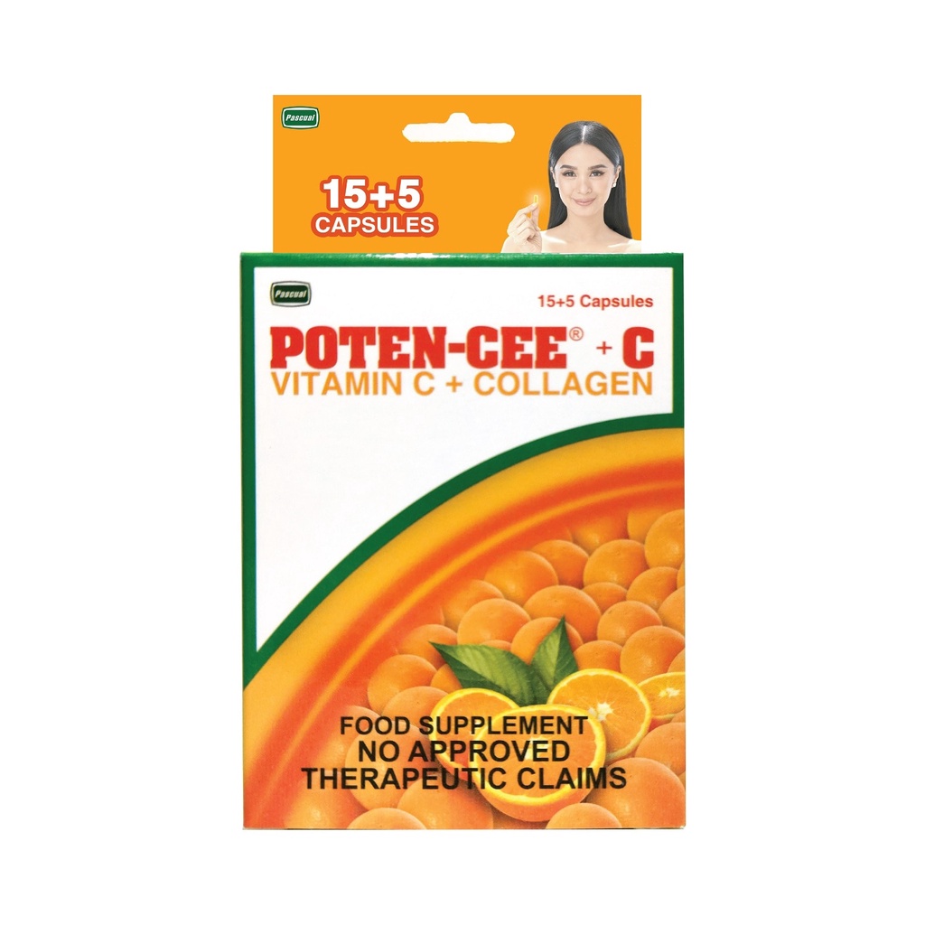POTENCEE + C Vitamin C + Collagen 15 + 5 Capsules Shopee Philippines