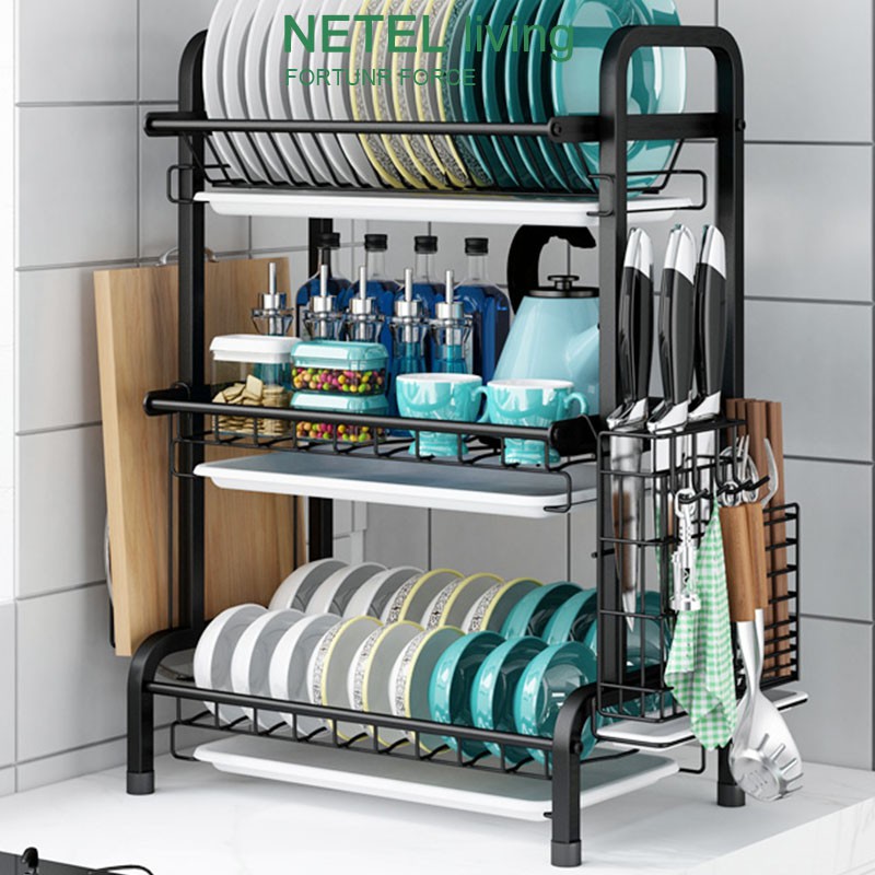 ( NETEL ) Cutlery drying rack 304 stainless steel cutlery rack with