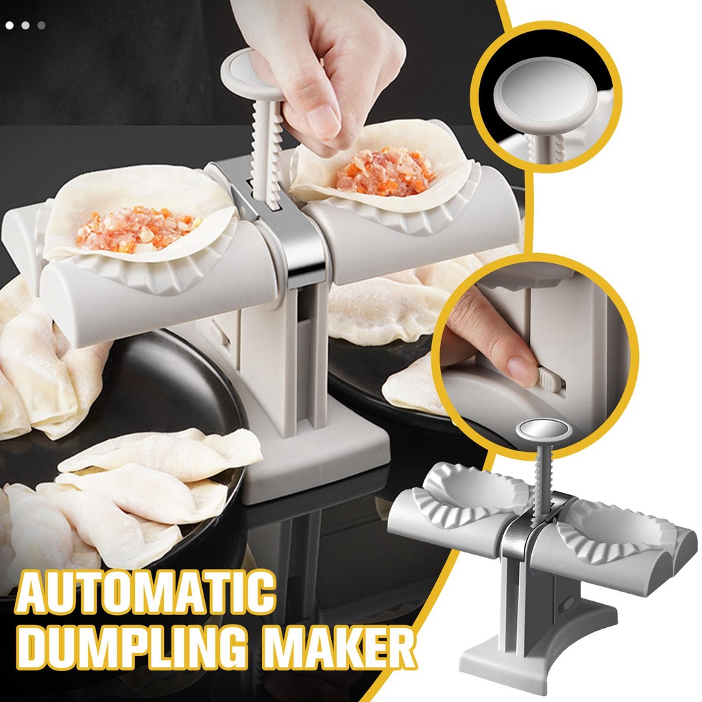 Household doublehead stainless steel manual dumpling machine mold