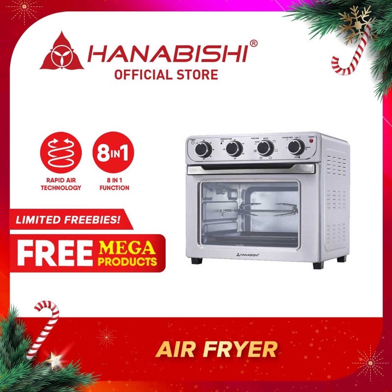 XIAO MI2022 Hanabishi Air Fryer Oven HAFEO30SS Large 30Liter, 6
