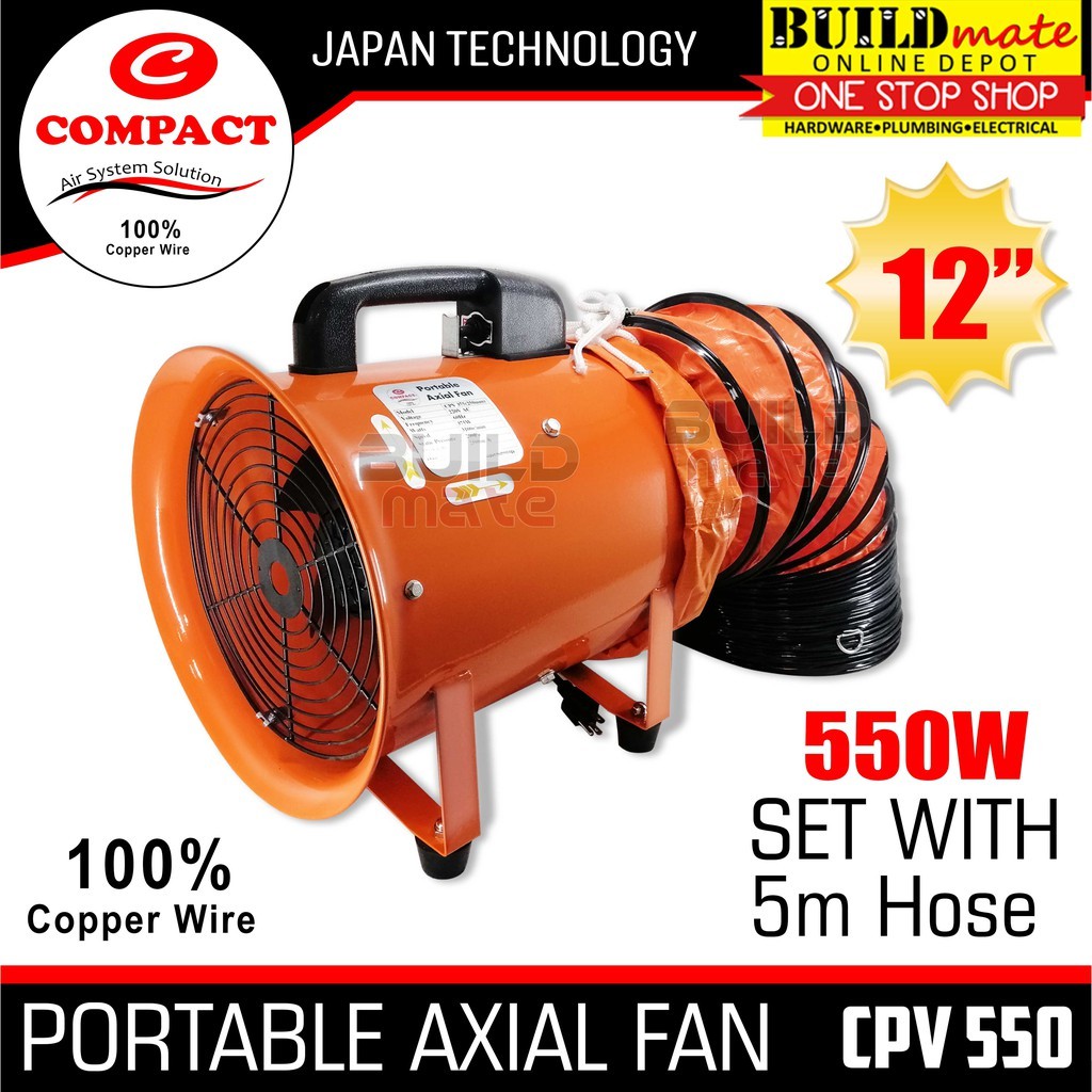 COMPACT JR KAWASAKI 12" Inch Axial Fan Industrial Air Blower