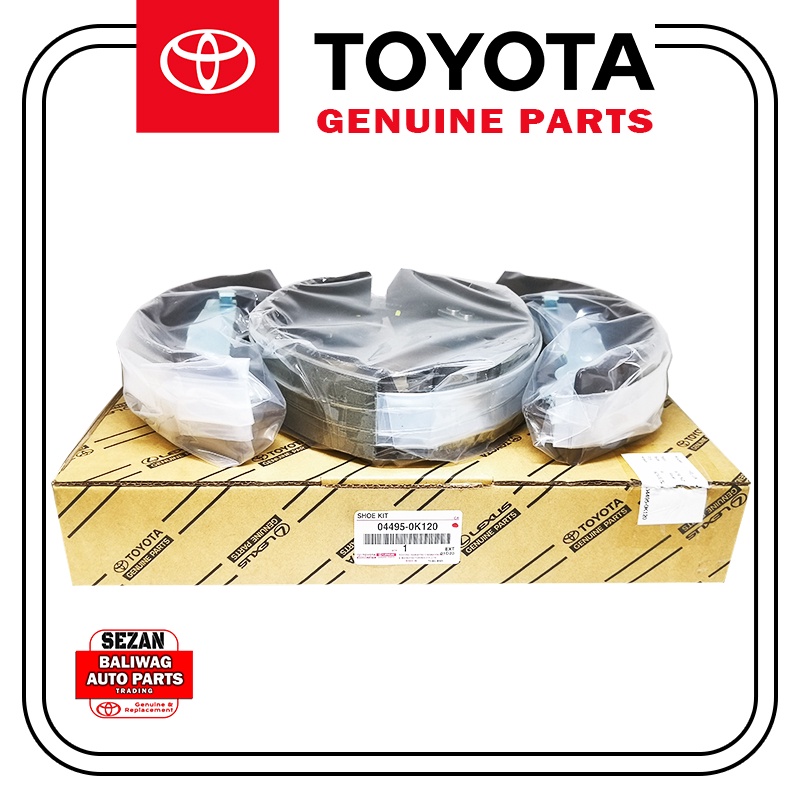 ORIGINAL TOYOTA BRAKE SHOE KIT FORTUNER HILUX 20052022 044950K120