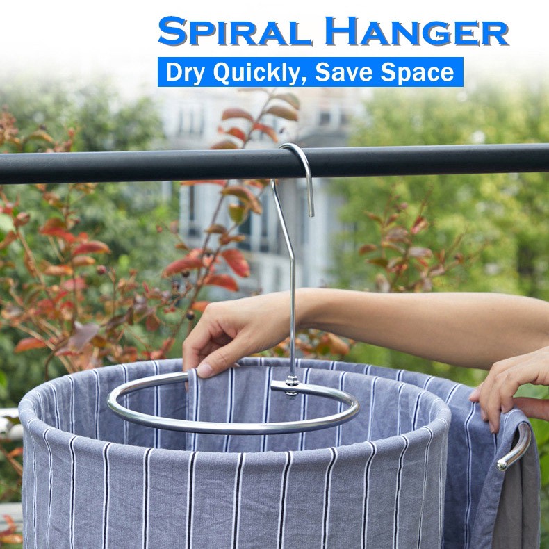OSCPH Stainless Spiral Hanger for Quilt Sheets, Blanket Fast Drying