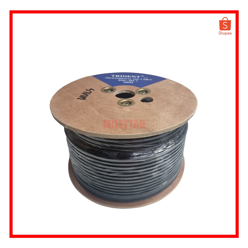 ORIGINAL TRIDENT MICROPHONE WIRE 100 M PURE COPPER Shopee Philippines
