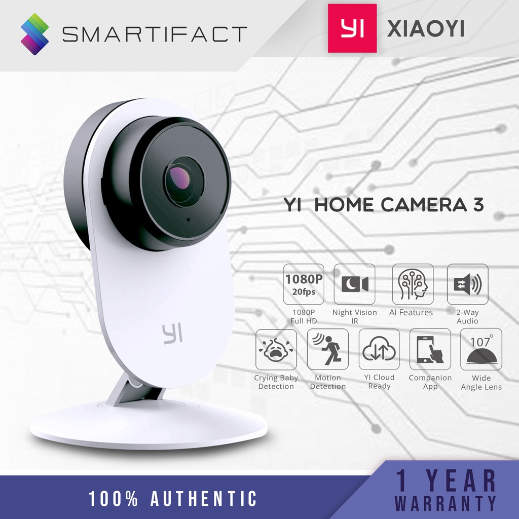 YI Smart Home Camera 3, AIPowered 1080p Security Surveillance System