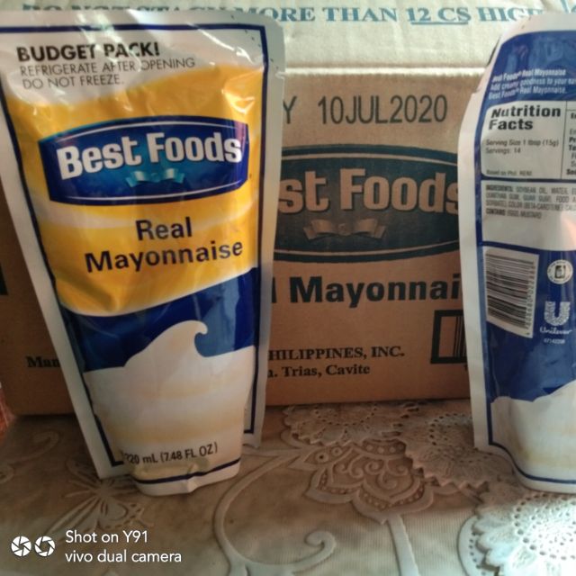 Best foods real mayo 220ml Shopee Philippines